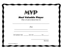 Mvp Certificate Printable
